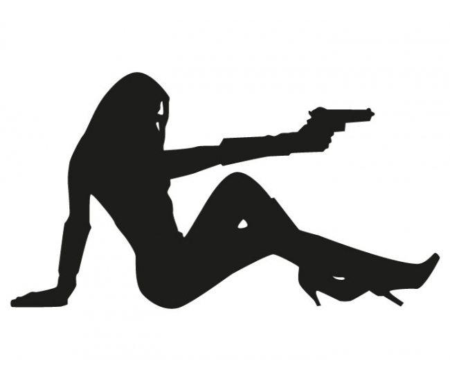 Deko-Aufsteller 007- & Bondgirl -Silhouetten "Elektra King", lebensgroß